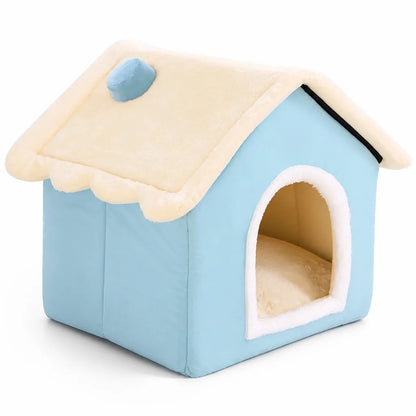 Pet Bed Plush Removable Cushion & Machine-Washable