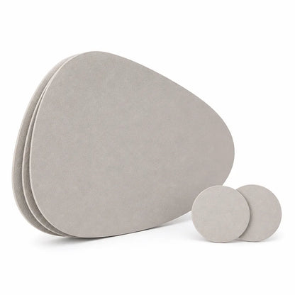 Placemat Set Vegan PU Leather Water-Resistant & Heat-Resistant