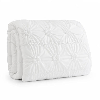 Pleated Microfiber Comforter Set