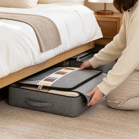 Polyester Under-Bed Storage Bag with Viewing Window