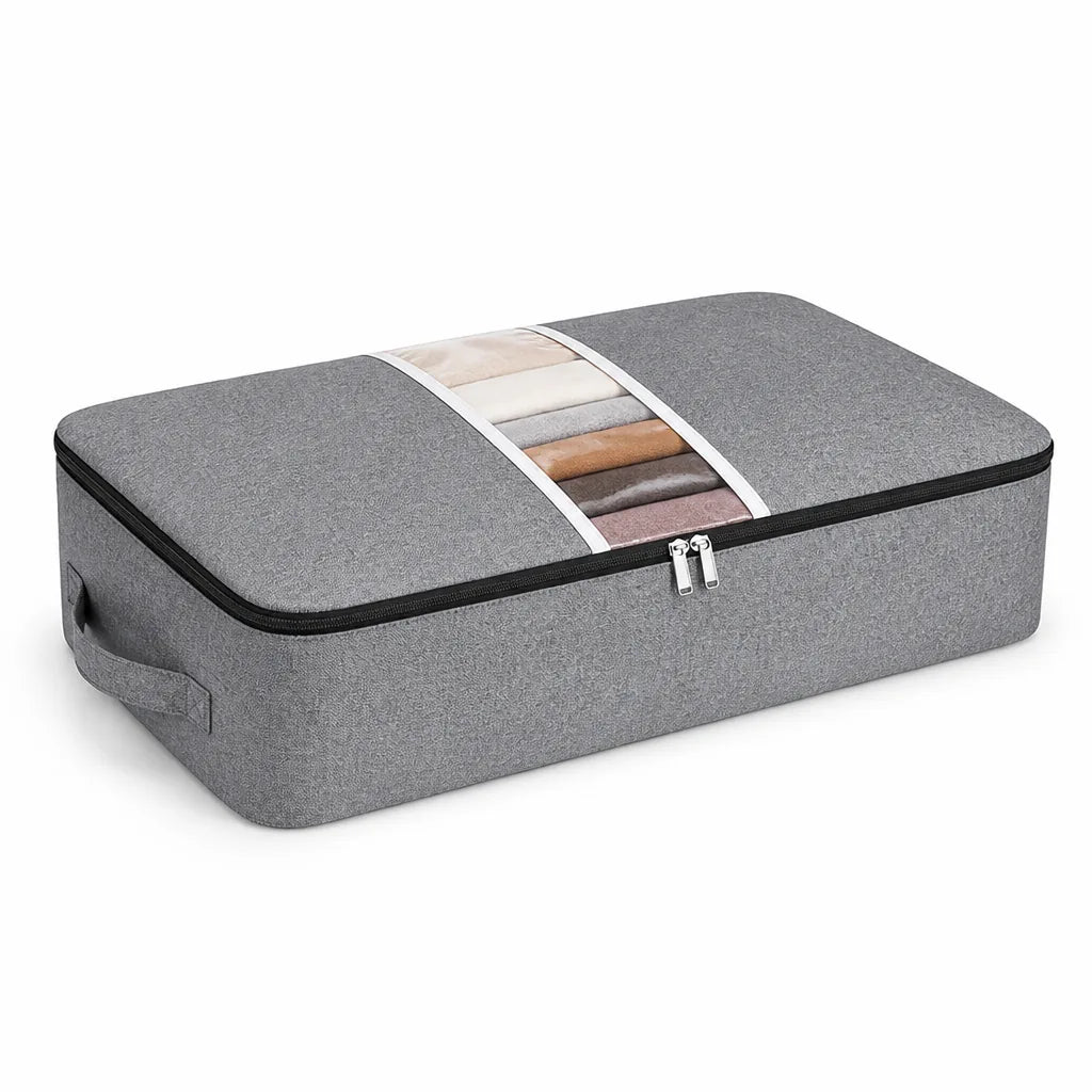Polyester Under-Bed Storage Bag with Viewing Window