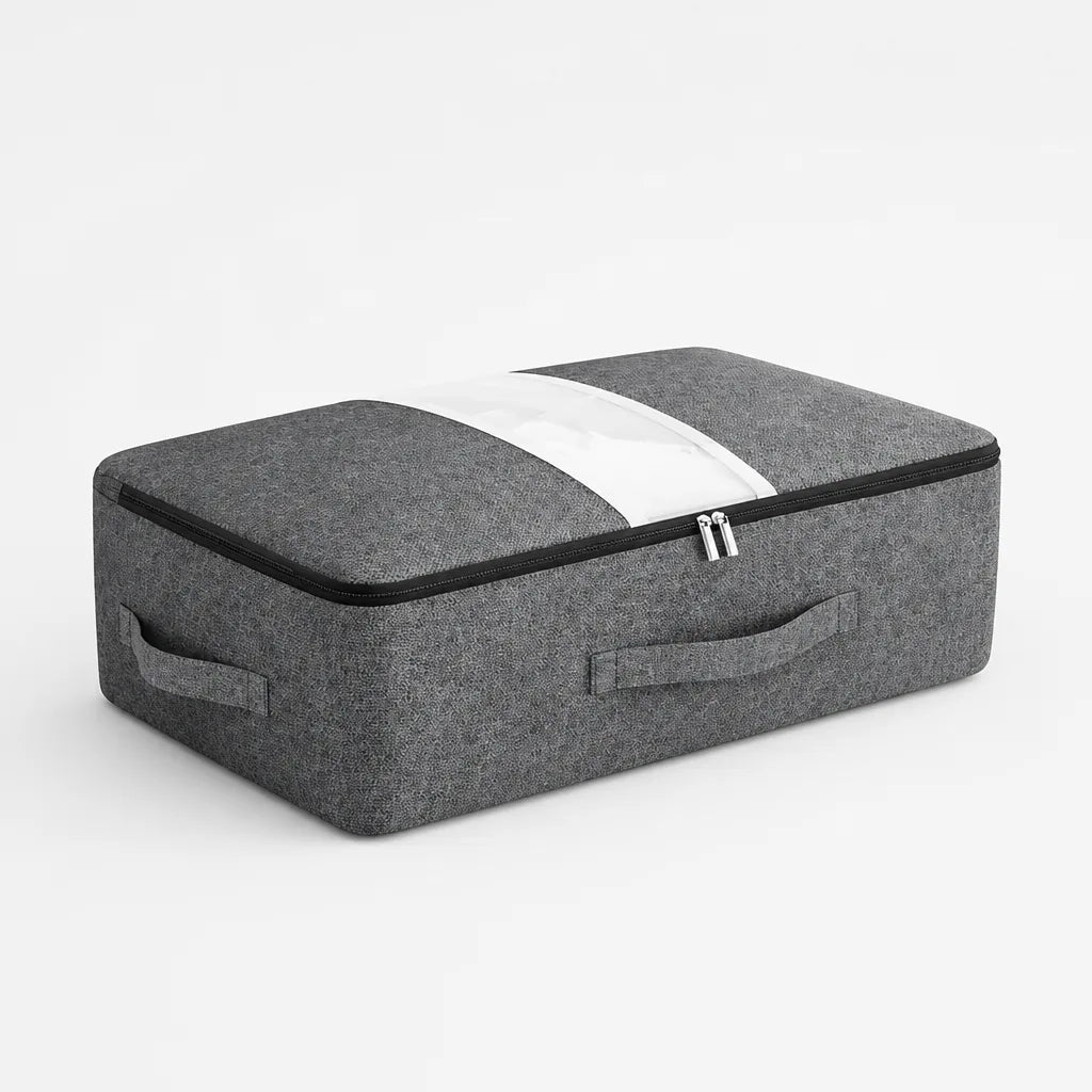 Polyester Under-Bed Storage Bag with Viewing Window