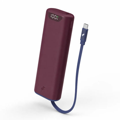 Power Bank 10,000 mAh Compact Retractable USB-C