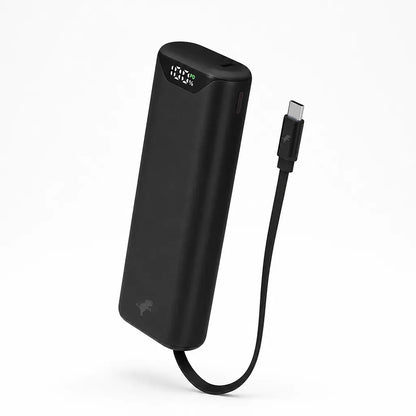 Power Bank 10,000 mAh Compact Retractable USB-C