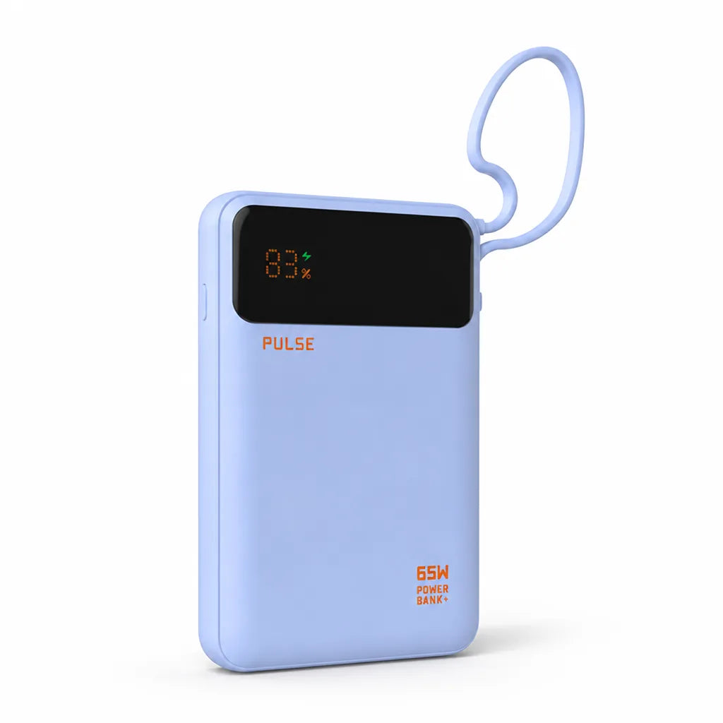 Power Bank 20,000 mAh 65W Power Delivery Built-In USB-C Cable