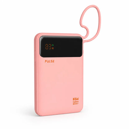 Power Bank 20,000 mAh 65W Power Delivery Built-In USB-C Cable