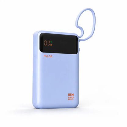 Power Bank 20,000 mAh 65W Power Delivery Built-In USB-C Cable