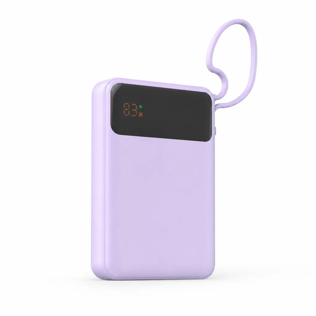 Power Bank 20,000 mAh 65W Power Delivery Built-In USB-C Cable