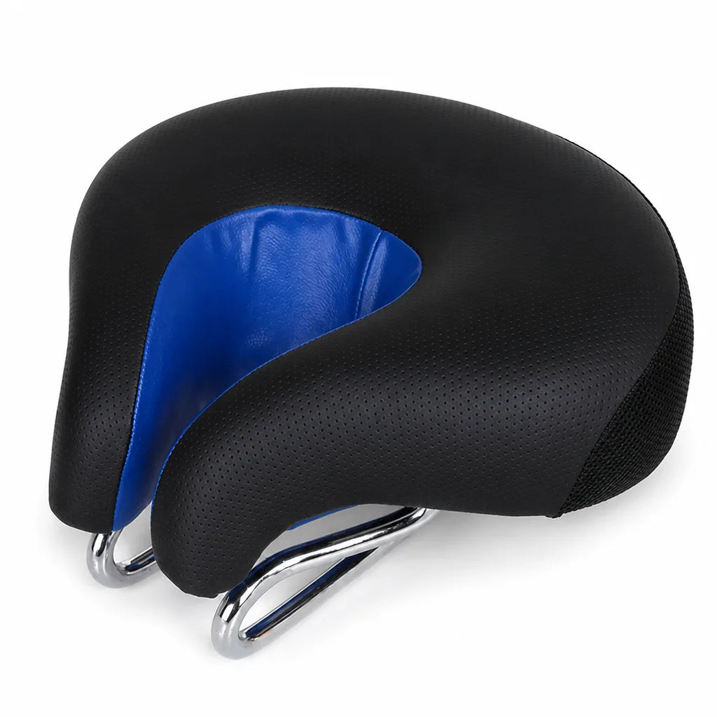 Pressure-Relief No-Nose Bicycle Saddle