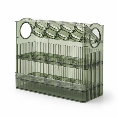 Refrigerator Egg Organizer Stackable & Space-Saving BPA-Free
