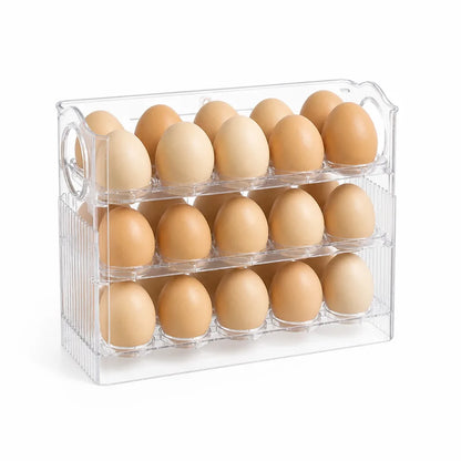 Refrigerator Egg Organizer Stackable & Space-Saving BPA-Free