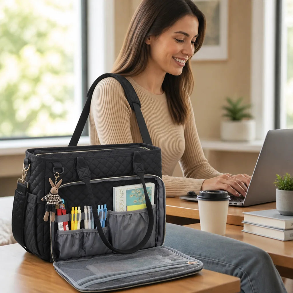 Shoulder Bag Multiple Compartments Padded Straps