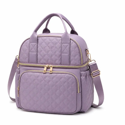 Shoulder Bag Quilted Water-Resistant Spacious Interior
