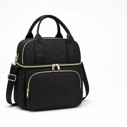 Shoulder Bag Quilted Water-Resistant Spacious Interior