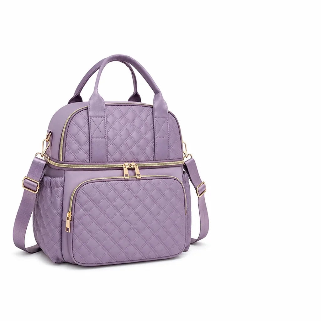 Shoulder Bag Quilted Water-Resistant Spacious Interior
