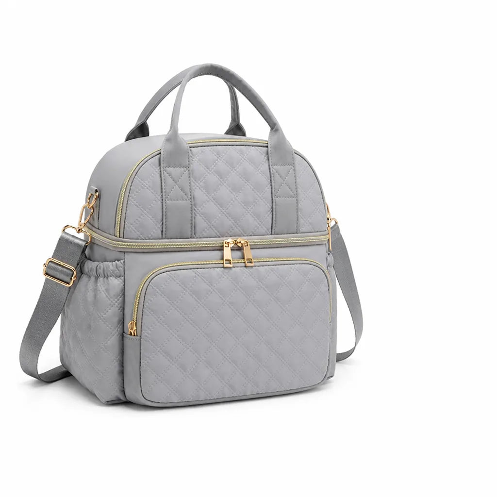 Shoulder Bag Quilted Water-Resistant Spacious Interior