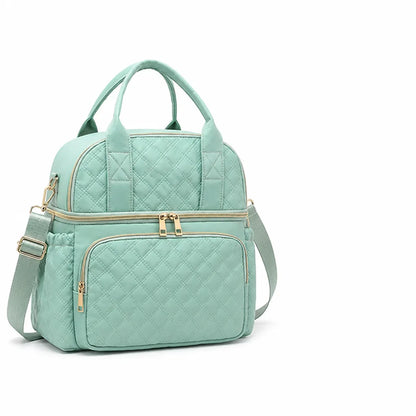 Shoulder Bag Quilted Water-Resistant Spacious Interior