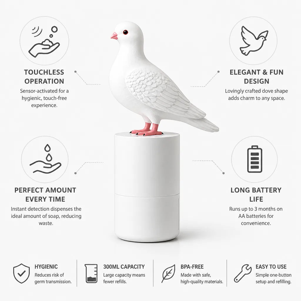 Soap Dispenser Touchless Dove Design 300ml