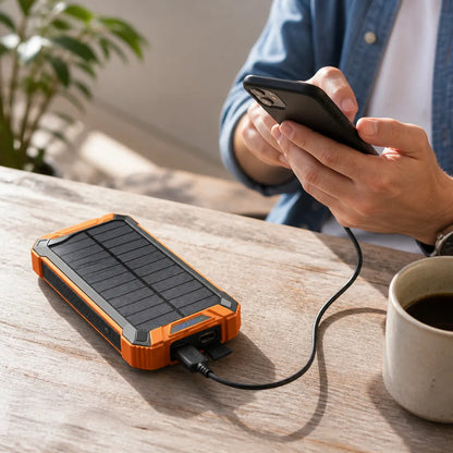 Solar Power Bank 200,000mAh USB-C & Wireless