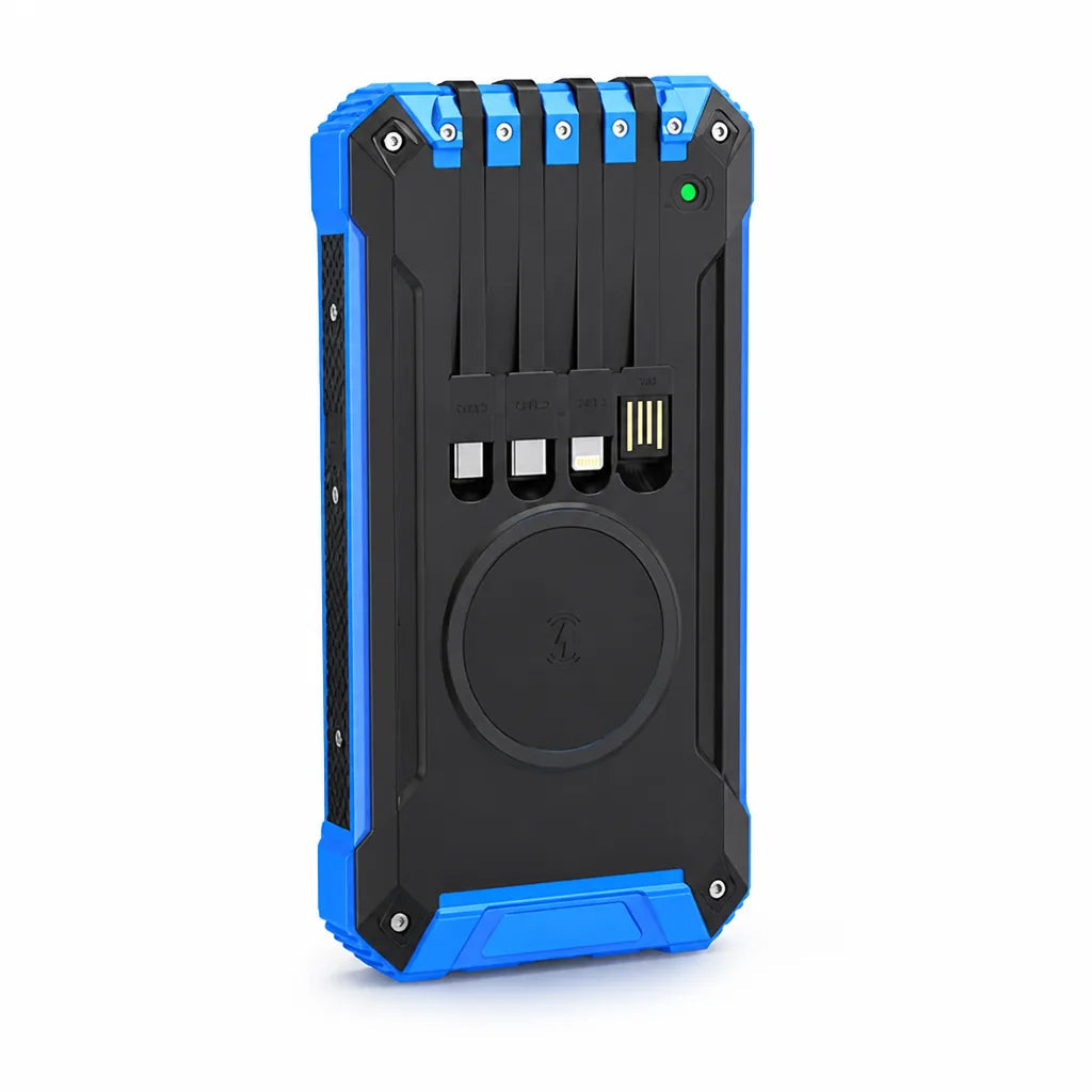 Solar Power Bank 200,000mAh USB-C & Wireless