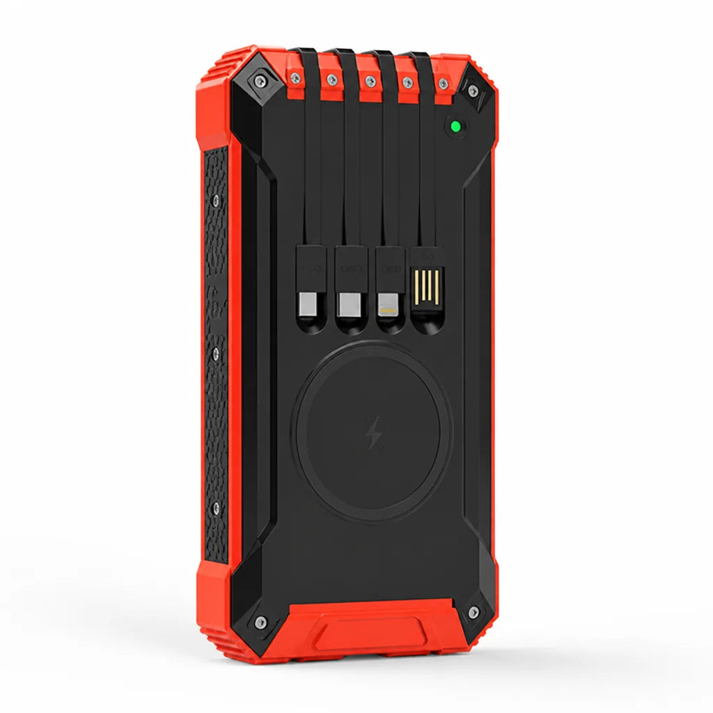 Solar Power Bank 200,000mAh USB-C & Wireless