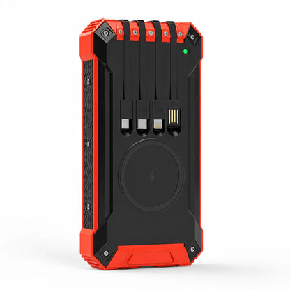 Solar Power Bank 200,000mAh USB-C & Wireless