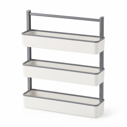 Space-Saving Vertical Wall-Mounted Bathroom Rack