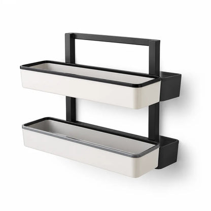 Space-Saving Vertical Wall-Mounted Bathroom Rack