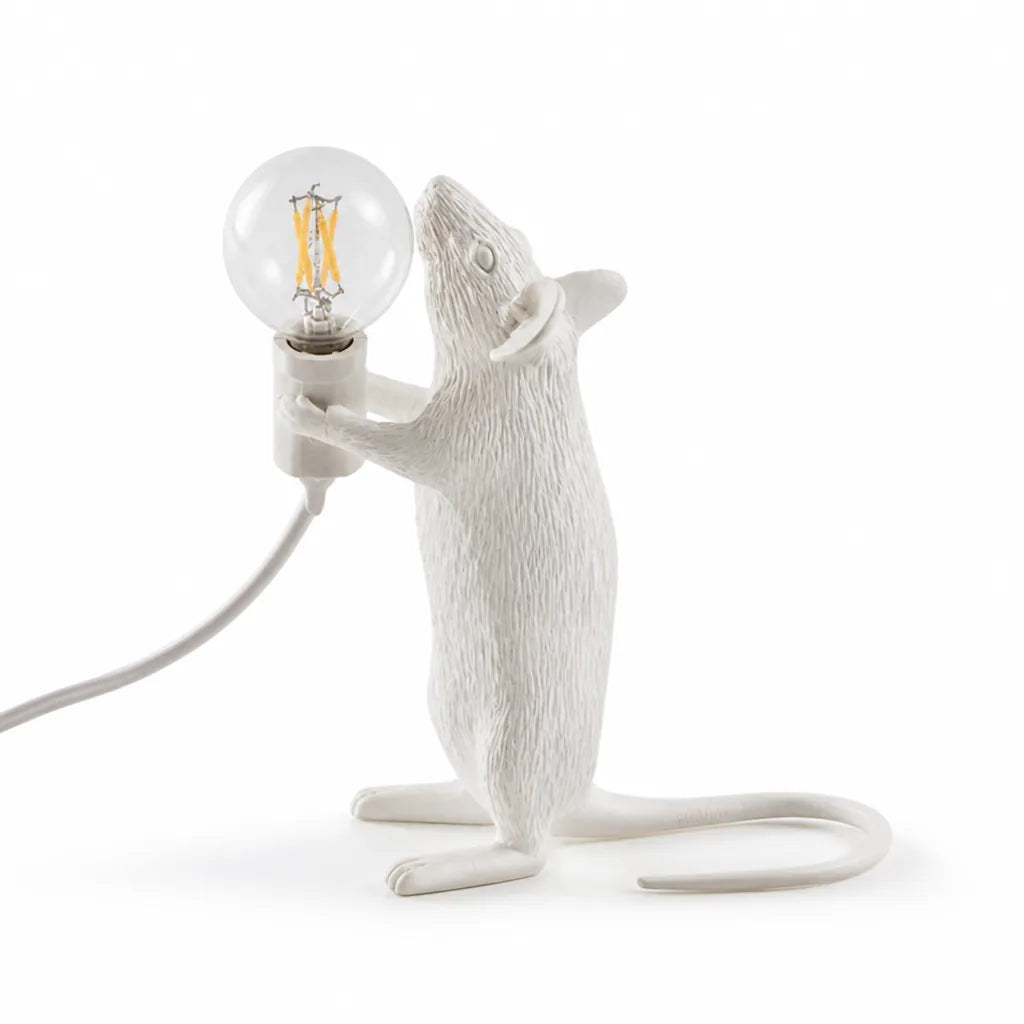Table Lamp Playful Mouse Design Warm Ambient Light