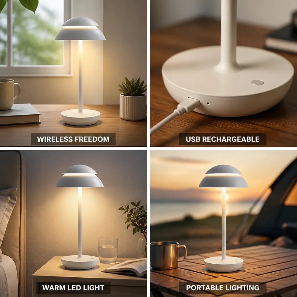 Table Lamp Portable USB-Rechargeable LED
