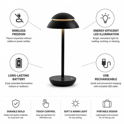 Table Lamp Portable USB-Rechargeable LED