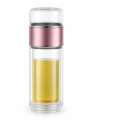 Tea Infuser Bottle Double-Wall Insulated & Controlled Infusion