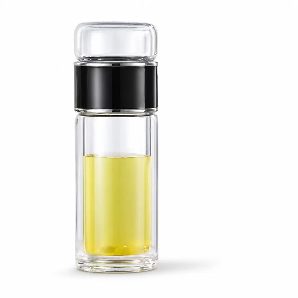 Tea Infuser Bottle Double-Wall Insulated & Controlled Infusion