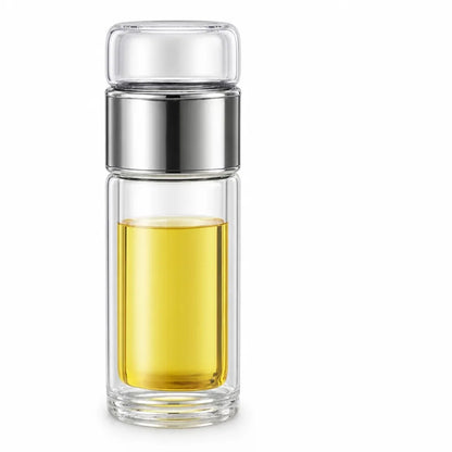 Tea Infuser Bottle Double-Wall Insulated & Controlled Infusion