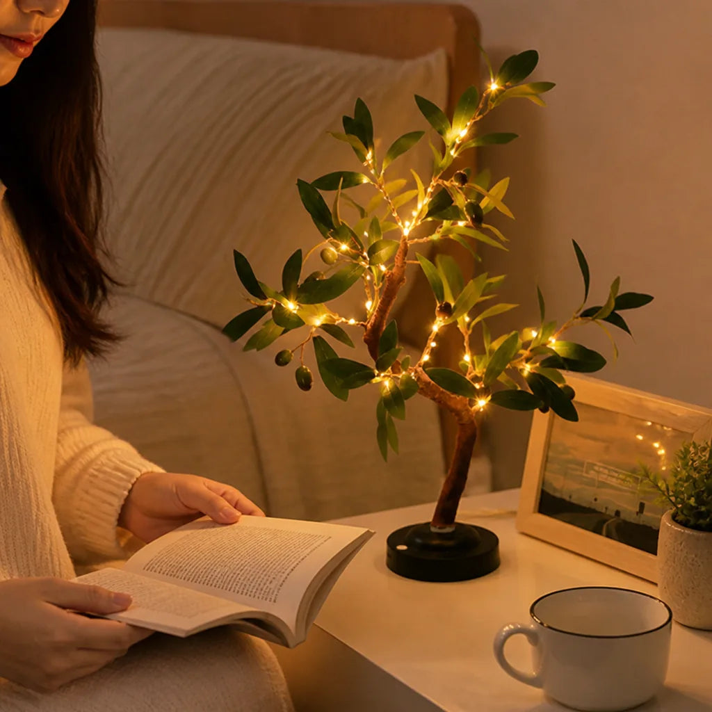Tree-Shaped Tabletop LED Night Light