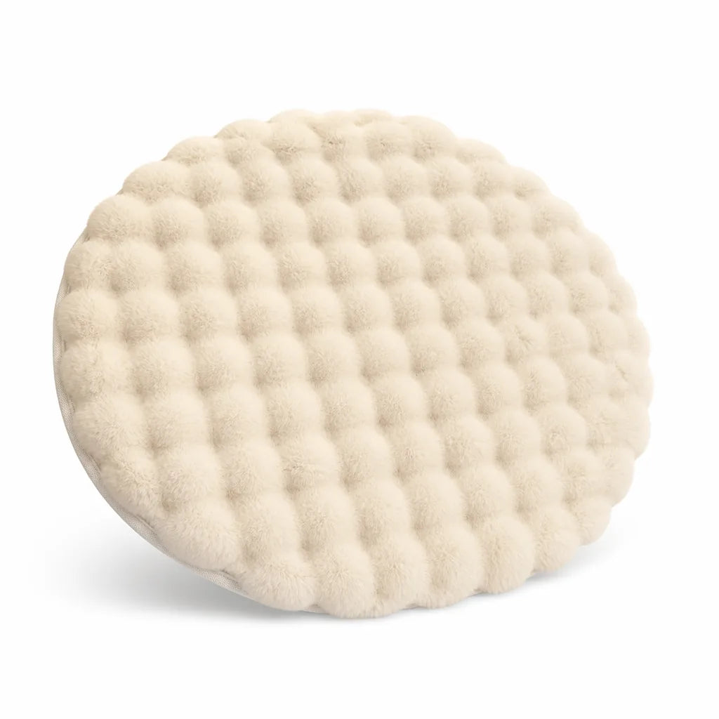 Tufted Polyester Fleece Round Rug (90 cm)