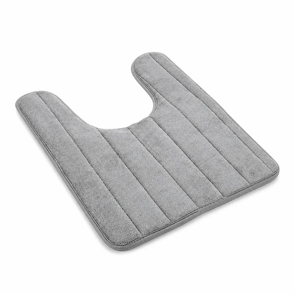 U-Shaped Non-Slip Velvet Toilet Mat