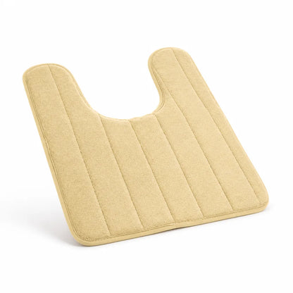 U-Shaped Non-Slip Velvet Toilet Mat