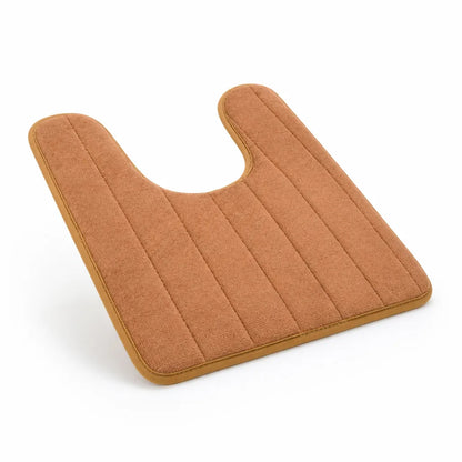 U-Shaped Non-Slip Velvet Toilet Mat