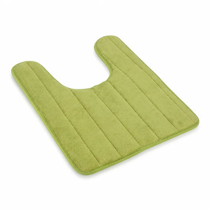 U-Shaped Non-Slip Velvet Toilet Mat