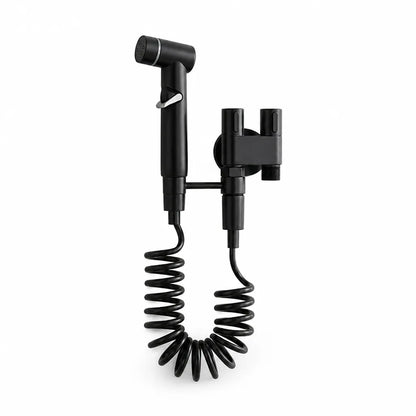 Wall-Mounted Dual-Channel Handheld Bidet Sprayer for Toilet