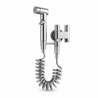 Wall-Mounted Dual-Channel Handheld Bidet Sprayer for Toilet