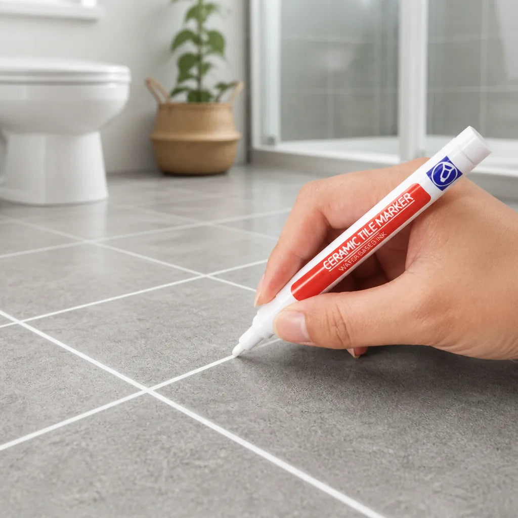 Waterproof & Mold-Resistant Precision Tip Grout Pen