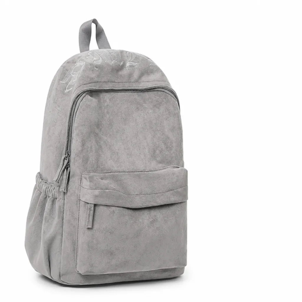 Women's Backpack Soft Suede Multiple Pockets