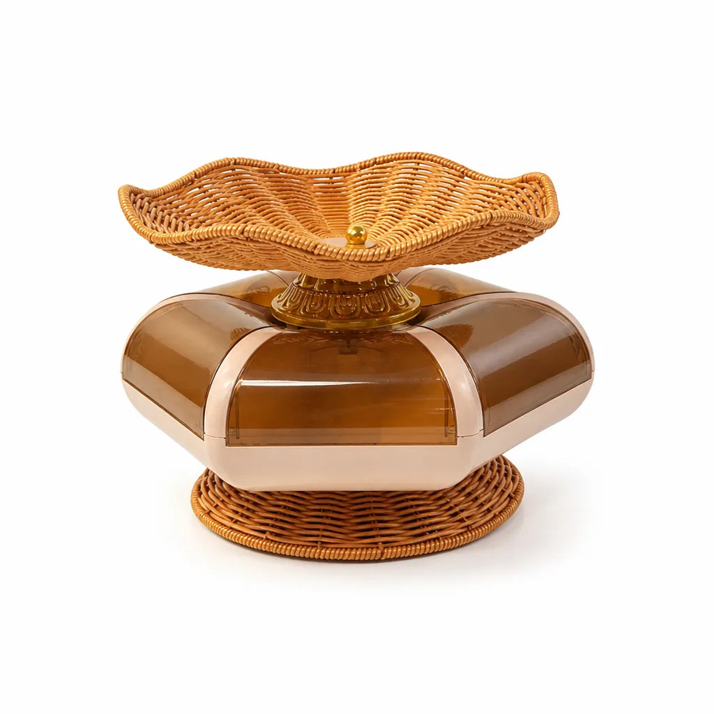 Women's Multi-Compartment Easy-Clean Fruit and Snack Bowl