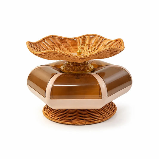 Women's Multi-Compartment Easy-Clean Fruit and Snack Bowl