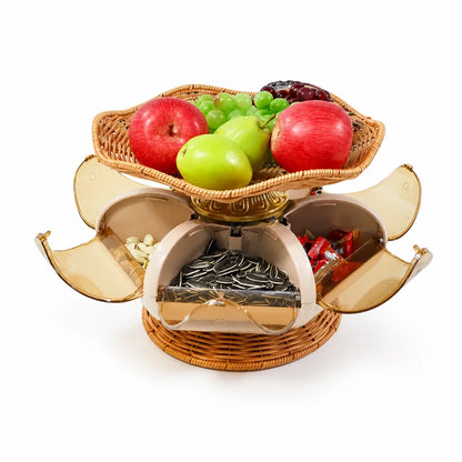 Women's Multi-Compartment Easy-Clean Fruit and Snack Bowl