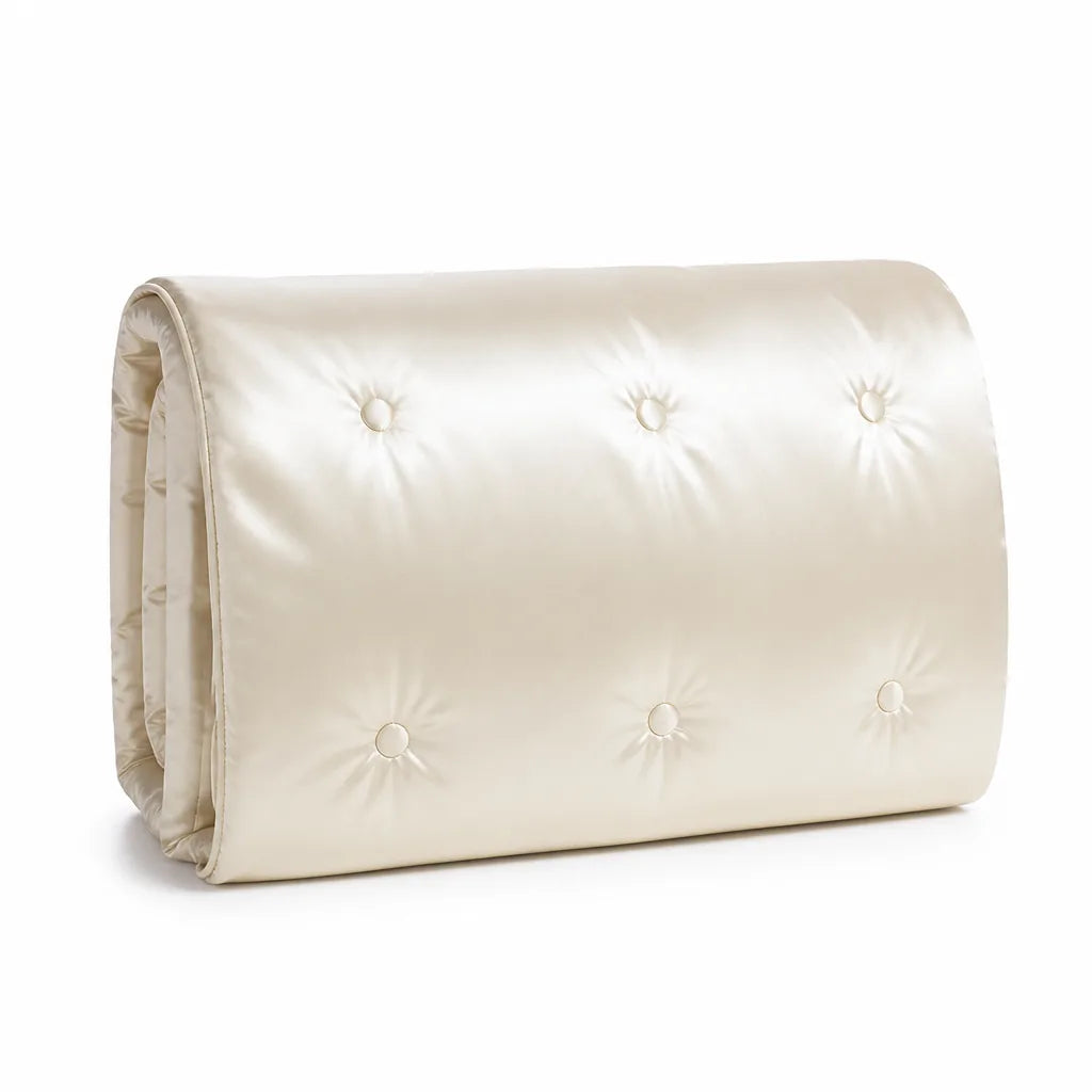 Women's Satin-Look Buttoned Duvet