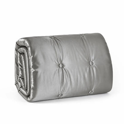 Women's Satin-Look Buttoned Duvet