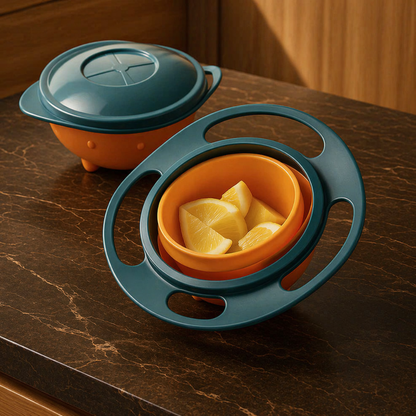 360° Rotating Balance Bowl with Gyroscopic Design
